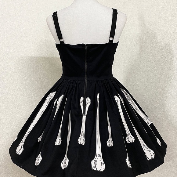 Oblong box skeleton dress Halloween large unique vintage - Picture 2 of 9